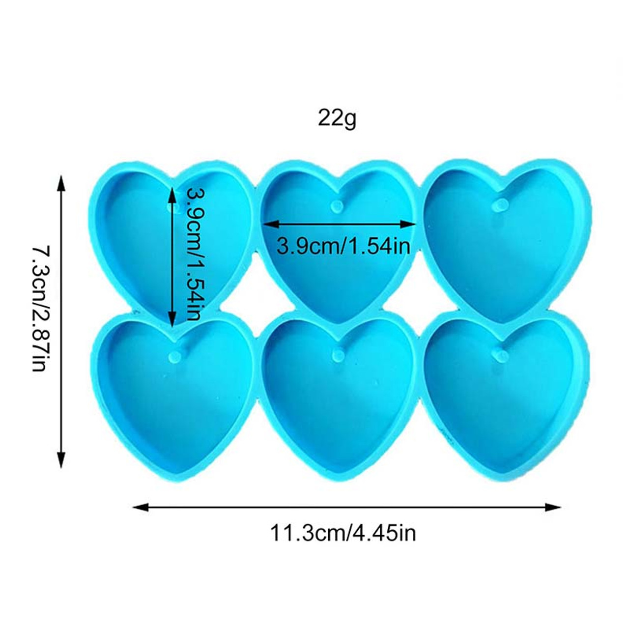 Heart-shaped Silicone Mold for Epoxy Resin in Sri Lanka