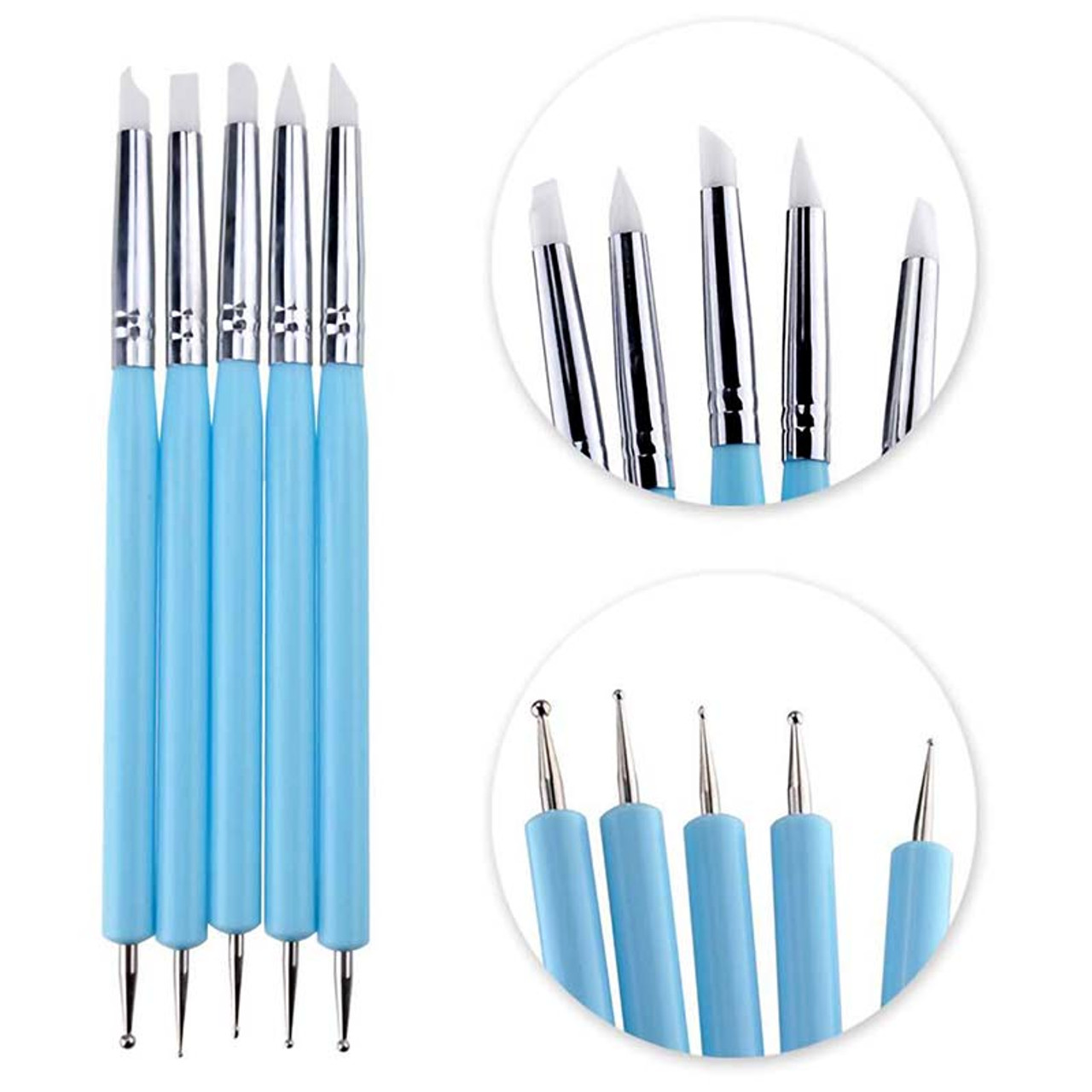 Dotting Tool Set for Nail Art & Clay Craft | Small Sculpting & Modeling  Tool | Mandala Painting Tools (Set of 5pcs with Double End Tips)