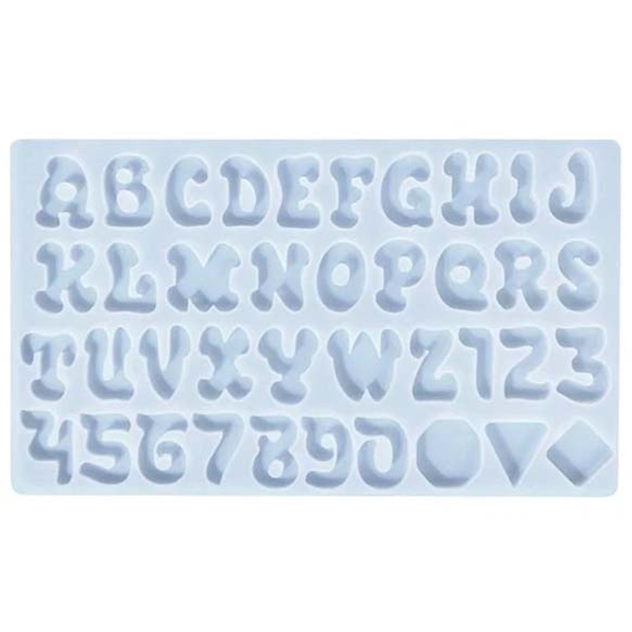 15 CM Single Alphabet Letter Silicone Molds Large Clear Resin Mold