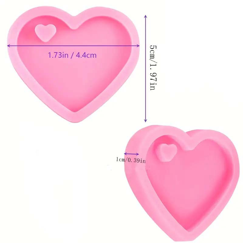 Heart Keychain Mold with Hole in Sri Lanka