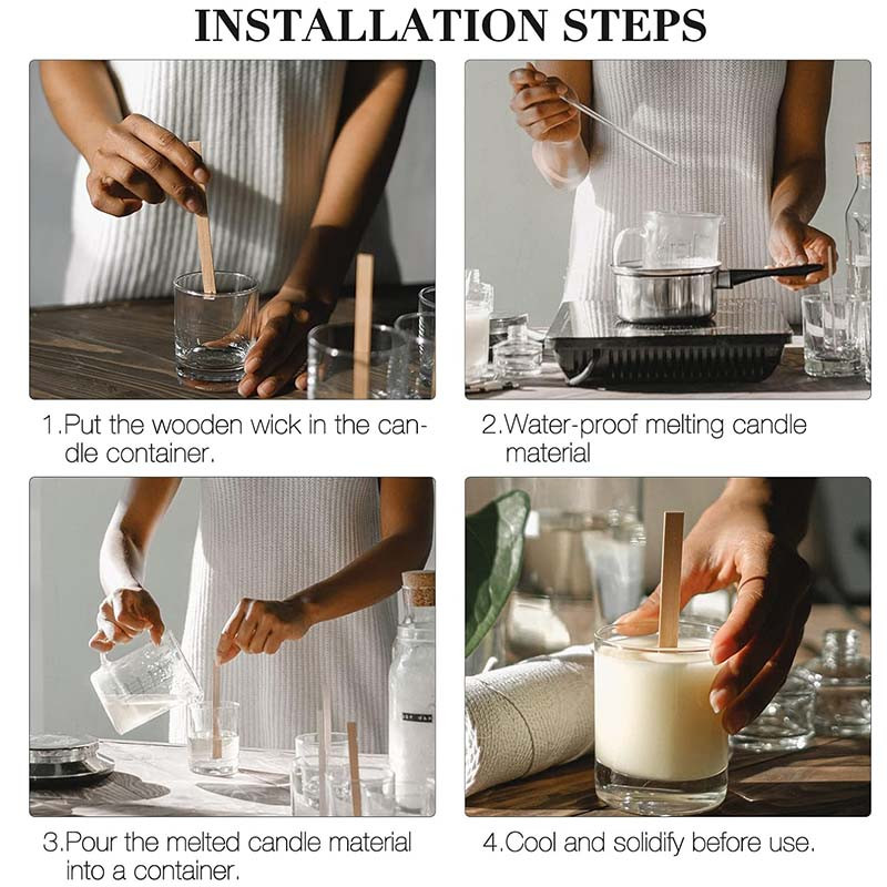 Candle Wooden Wicks 5Pcs in Sri Lanka