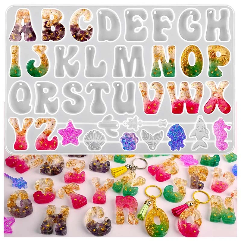 Bubble Letter Alphabet Silicone Mold in Sri Lanka | Artland