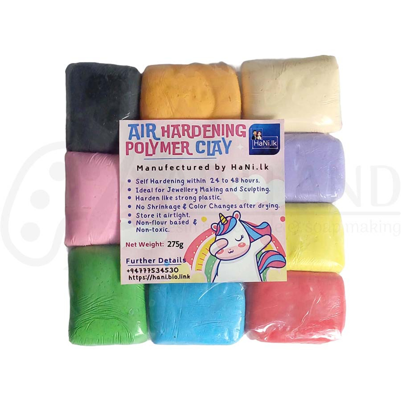 Air Dry Polymer Clay in Sri Lanka, 11 Color Set