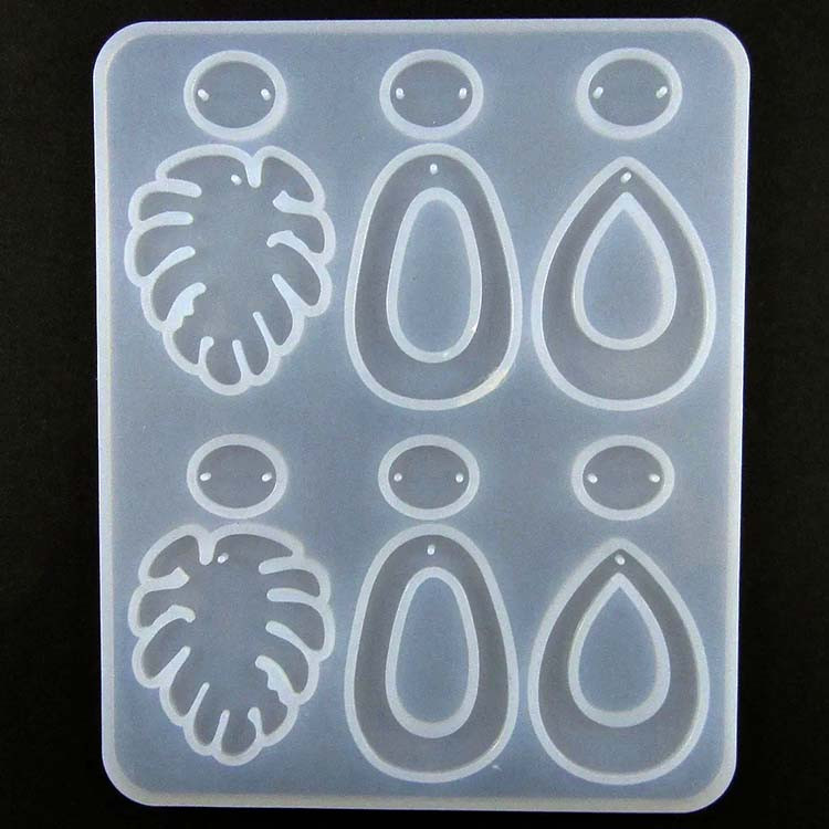Monstera Leaf Dangle Earring Silicone Mold 12Hole in Sri Lanka