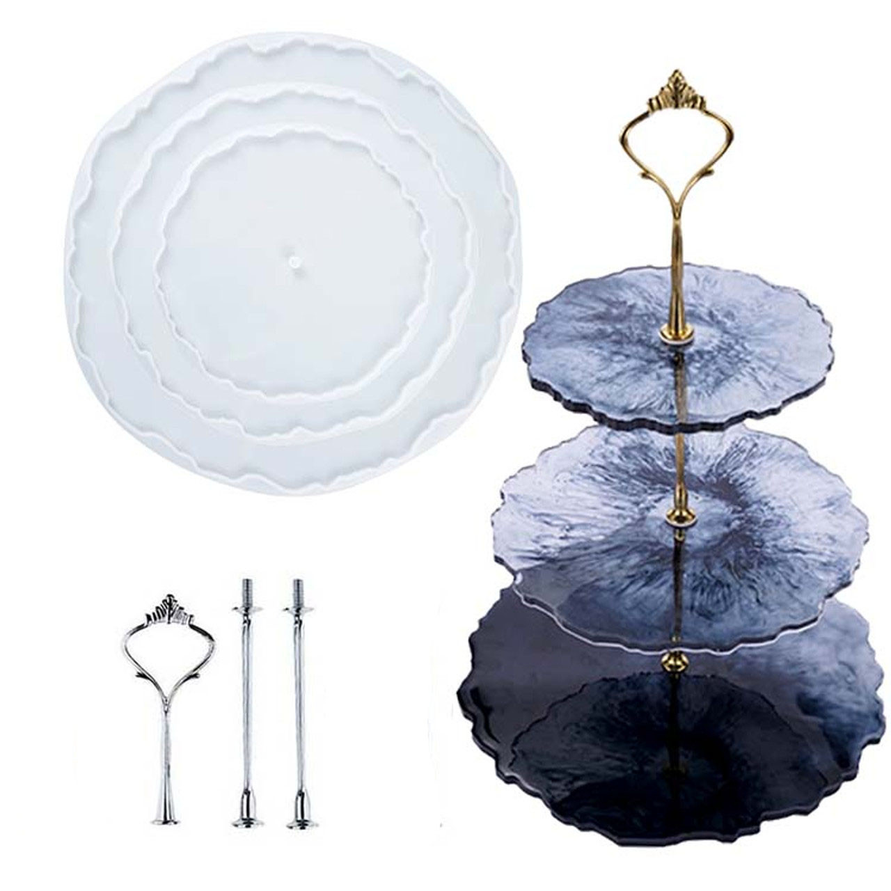 Tier Round Tray Stand Molds for Epoxy Resin in Sri Lanka