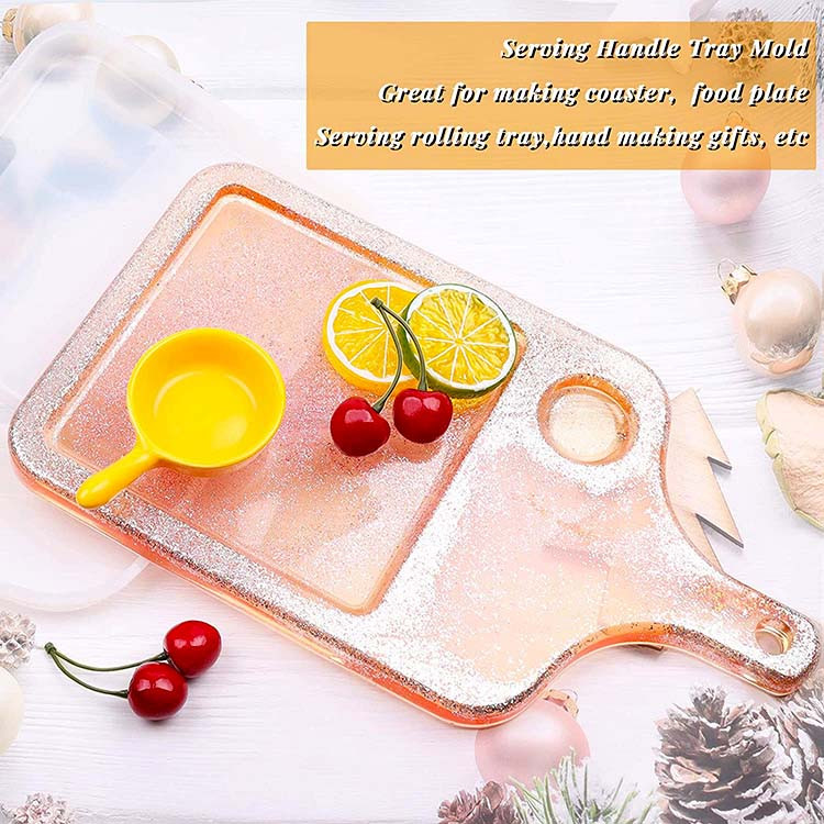 Serving Tray Resin Mold with Groove in Sri Lanka