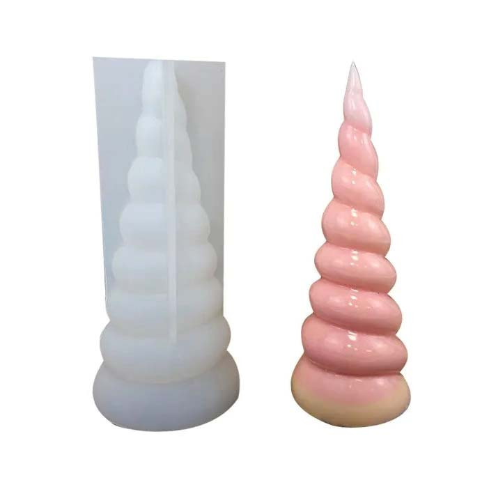 Spiral Horn Shaped Candle & Resin Mold in Sri Lanka