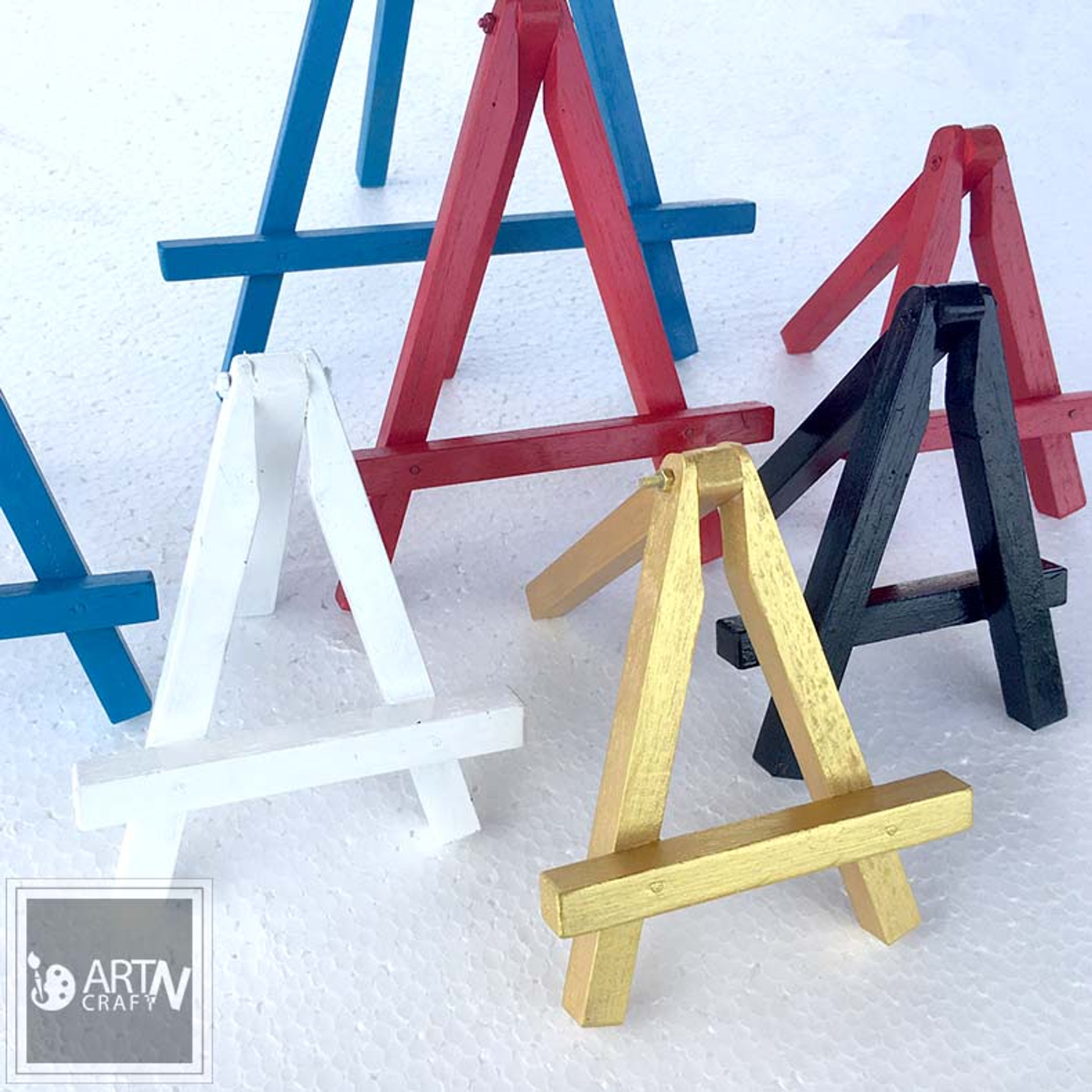 Mini Wood Display Easel (Thick Sticks) in Sri Lanka