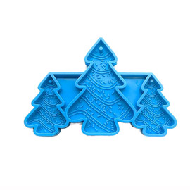 Christmas Tree Pendant, Keychain Silicone Mold
