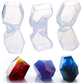 Geometric Crystal Stone Shaped Mold