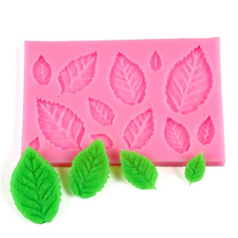 Leaf Shaped Silicone Mold for Clay & Fondant