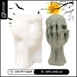 Hand Held Skull Mold for Resin Casting