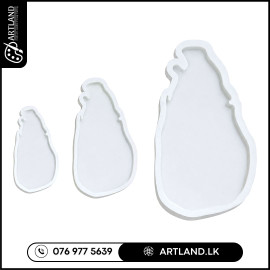 Large Sri Lanka Shaped Coaster Resin Mold