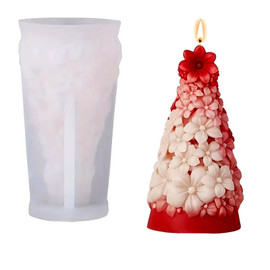 Christmas Tree Candle Silicone Mold #7 Christmas Tree Candle Silicone Mold #7