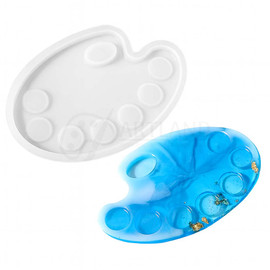 Large Oval Resin Palette Silicone Mold Large Oval Resin Palette Silicone Mold