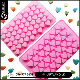 Mini 55/56 Hearts Silicone Mould