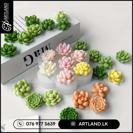 Succulent Silicone Mold for Resin & Candle Making