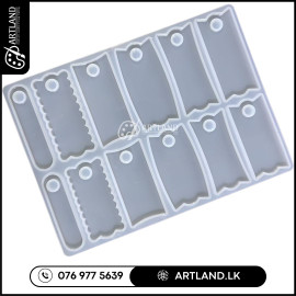 Name Tag Silicone Mold for Resin (12 Cavity)