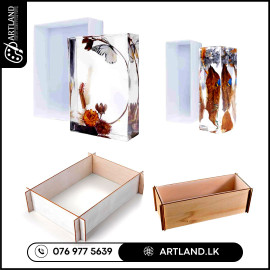 Rectangle Resin Mold with Wooden Supports