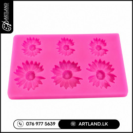 Mini Daisy Flower Mold for 6 Cavity Resin & Candle