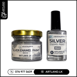 Metallic Silver Enamel Paint for Resin Art, Crafts & Decorative Finishing