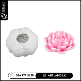 3D Lotus Flower Candle Silicone Mold