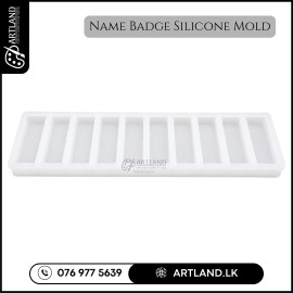 Name Badge Silicone Mold for Resin 10 cavity