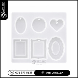 Mini Frame Silicone Mold for Resin Pendants