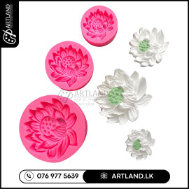 Lotus Flower Silicone Mold (Large, Medium & Small)