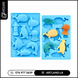 Ocean Animal Silicone Mold for Chocolate, Wax Melts & Mini Soaps