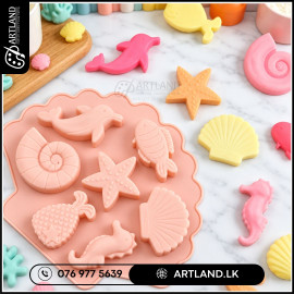 7 Cavity Under the Sea Silicone Mold