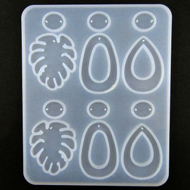 Monstera Leaf Dangle Earring Silicone Mold 12Hole