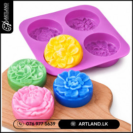 Flower Silicone Mold 4 Cavity (Heavy Duty)