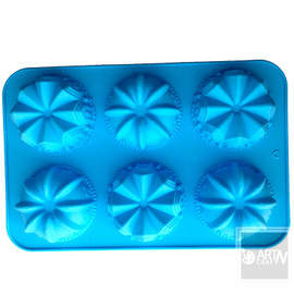 Flower Silicone Soap Mold 6 Cavity