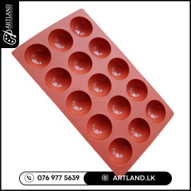 Small Half Sphere Silicone Mold 15 Cavity