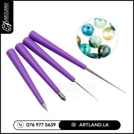 4Pcs Diamond coated Bead Hole Enlarger Tool Set