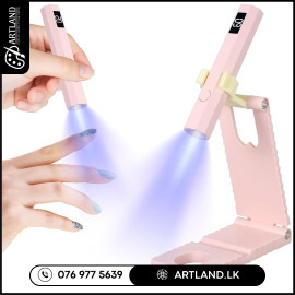 Mini UV Resin, Nail Drying Rechargeable Lamp with Stand