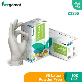 Bergamot Latex Powder Free Gloves (100 Pcs)