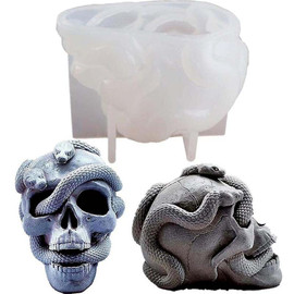 Snake Skull Silicone Mold for Candle & Soap