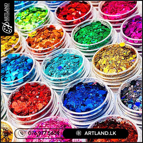 Chunky Glitter, Holographic Hexagon Mix Glitter 2.5g