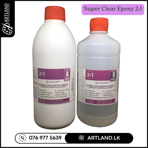 2:1 Super Clear Epoxy Resin for Jewelry (8Hrs Curing)