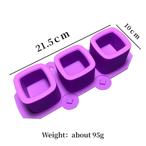 Mini Square Silicone Pot Mold for Concrete