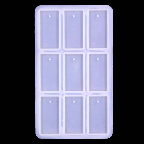 9 Cavity Rectangle Keychain Mould