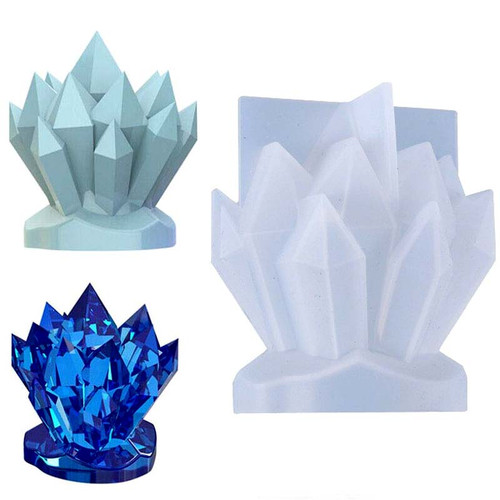 Crystal Cluster Silicone Mold for Resin & Candle