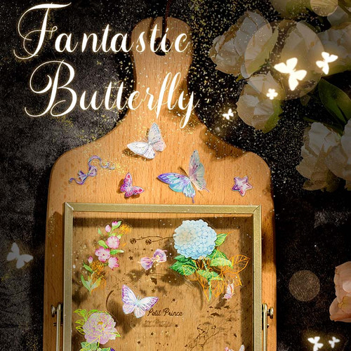 Stereoscopic Laser Butterfly Flower Stickers (3Pcs) Stereoscopic Laser Butterfly Flower Stickers (3Pcs)