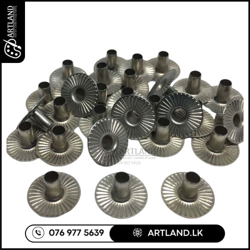 Metal Candle Wick Bases, Sustainers 25Pcs