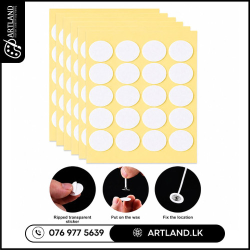 Candle Wick Stickers (10/15/20mm) 20Pcs