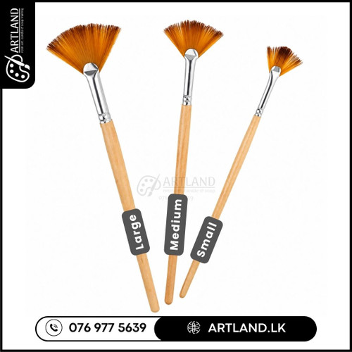 Fan Paint Brushes for Watercolors & Acrylic Paint