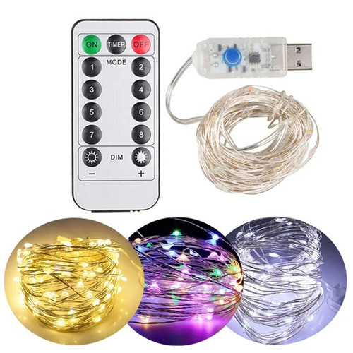 USB Powered Fairy String Lights 5m