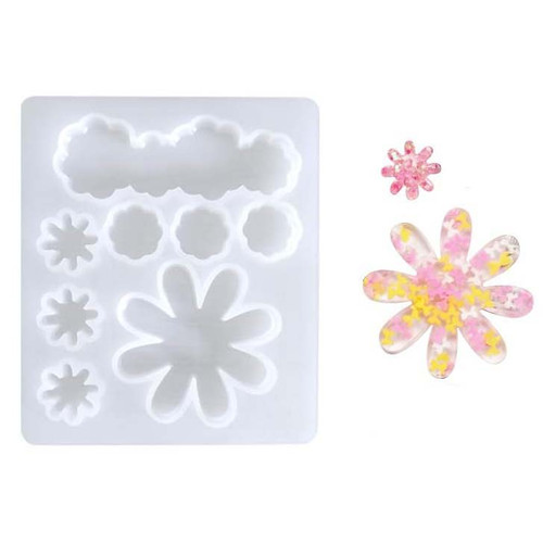 Flower Earring and Hair Clip Mold